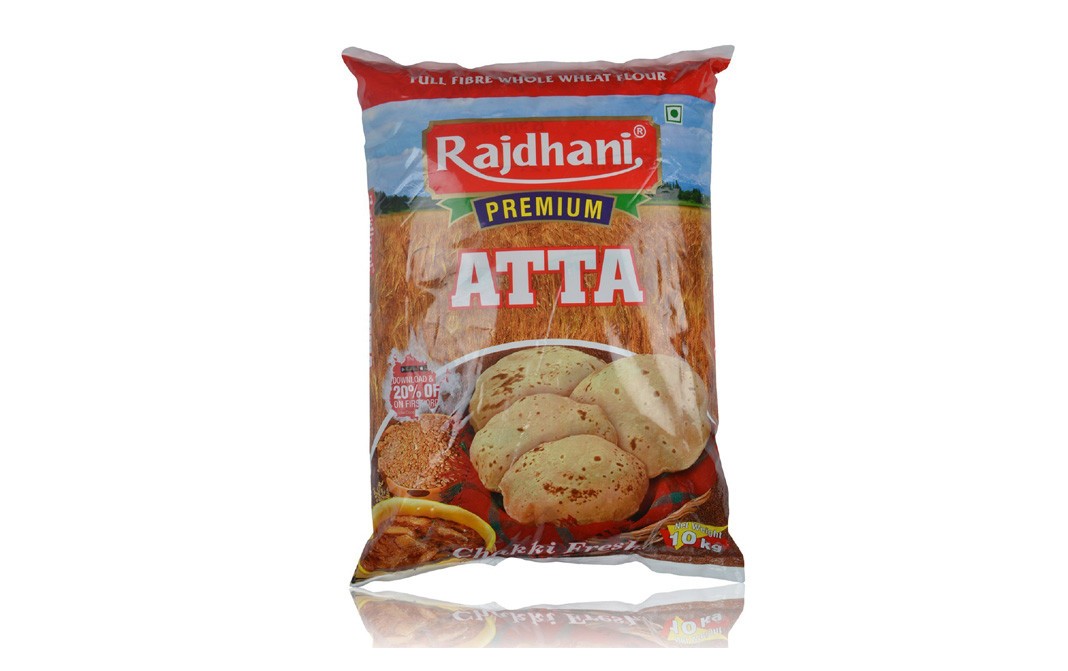 Rajdhani Premium Atta    Pack  10 kilogram